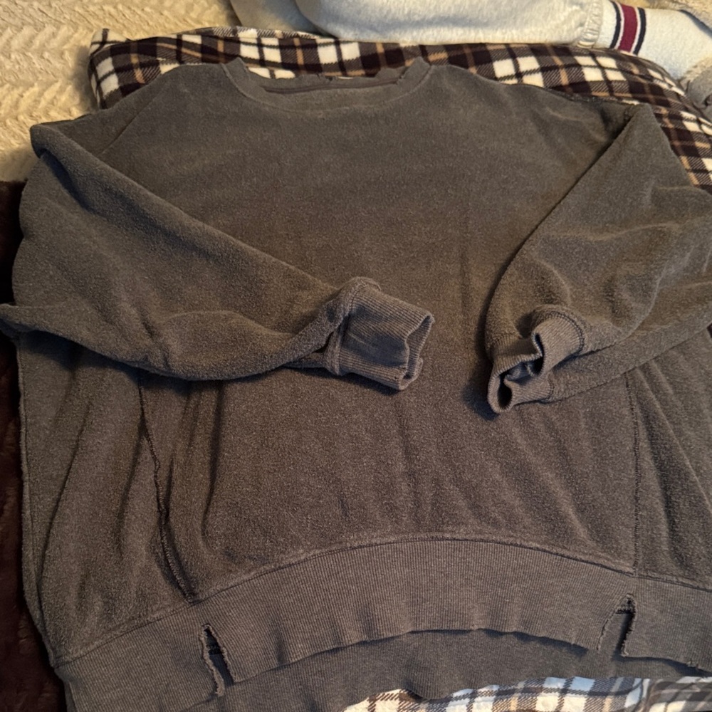 Cozy Gray Sweatshirt AERIE
